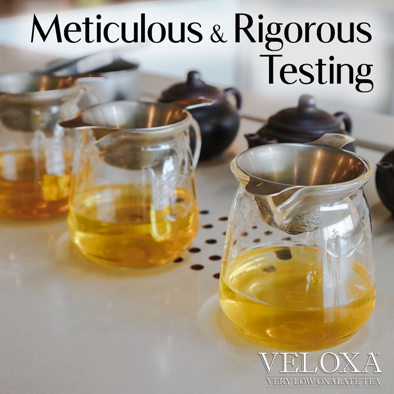 Veloxa Very Low Oxalate Tea is Scientifically Tested to be Low in Oxalate