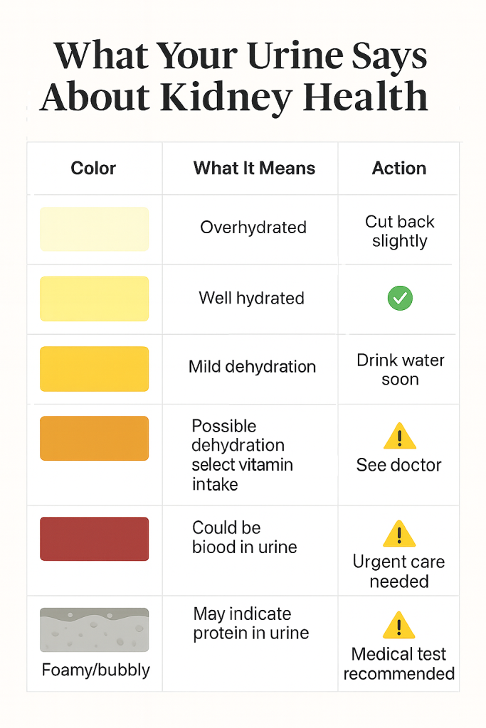 What Your Urine Color Says About Your Kidney Health