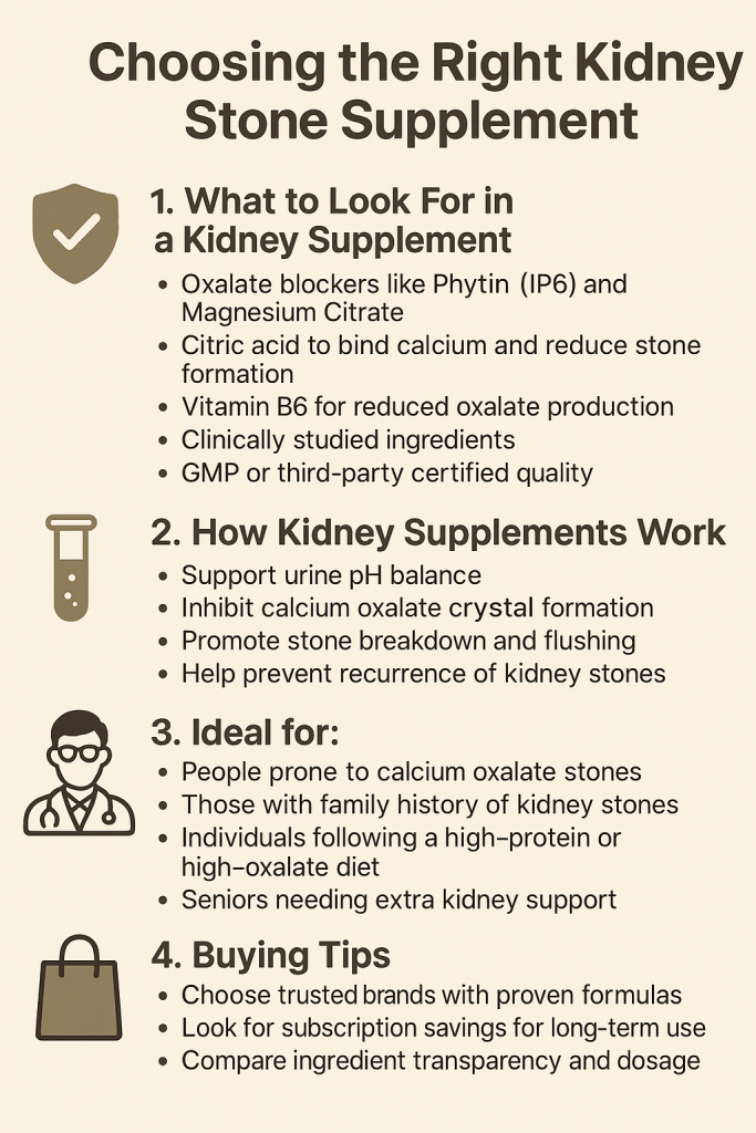 Choosing the Right Kidney Stone Supplement