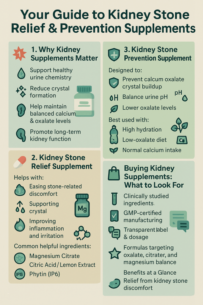 Kidney Stone Relief & Prevention Supplements — Quick Guide