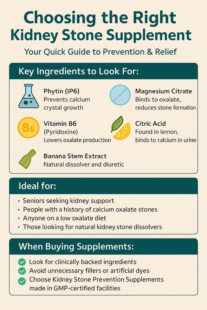 Choosing the Right Kidney Stone Supplement