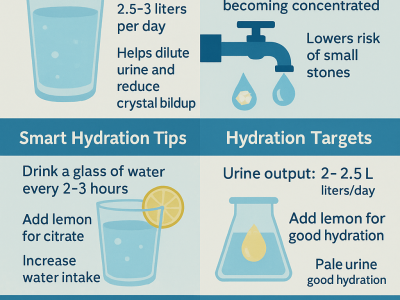 How Much Water to Drink for Calcium Oxalate Stones