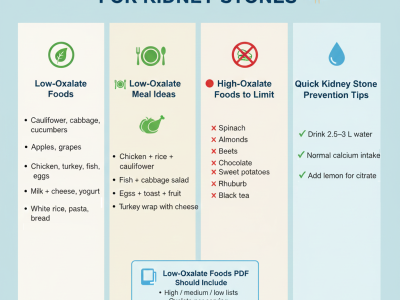 Low-Oxalate Diet for Kidney Stones